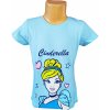 Dětské tričko Eplusm tričko Princezny Popelka krátký rukáv dívčí modré