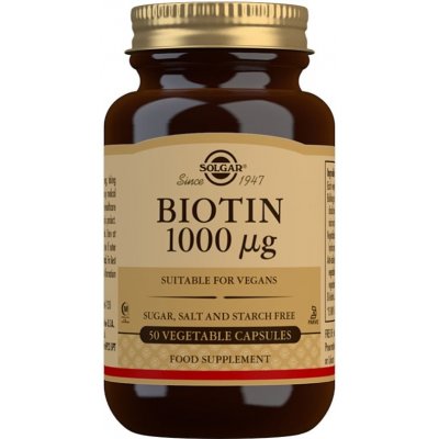 Solgar Biotin 1000 mg 50 kapslí