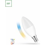 Spectrum LED CANDLE C38 5W E-14 230V CCT+DIM WI-FI SMART – Hledejceny.cz