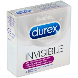 Durex Invisible Extra Thin Extra3 ks