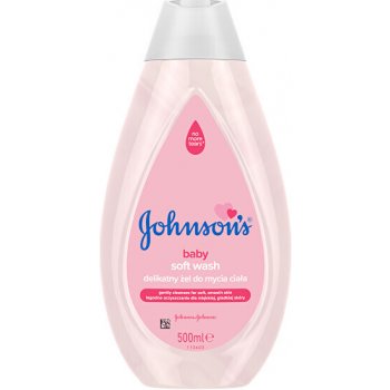 JOHNSON`S Baby Jemný dětský mycí gel Soft Wash 500 ml