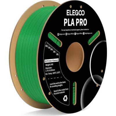 Elegoo PLA PRO 1,75mm 1 kg Green 50.203.0193 – Zboží Živě