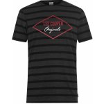 Lee pánské tričko COOPER black stripe – Zboží Mobilmania