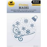 Šablona Studio Light 13,5x13,5 cm Zasněžená ozdoba – Zboží Dáma