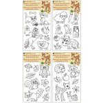 Anděl Předlohy na malování na sklo s vyvýšenou konturou Zvířátka 12,5 x 35 cm 1543 – Zboží Dáma