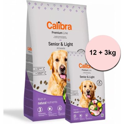Calibra Dog Premium Line Senior & Light 15 kg – Hledejceny.cz
