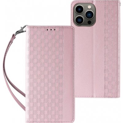 Pouzdro MG Magnet Strap iPhone 12 Pro Max, růžové