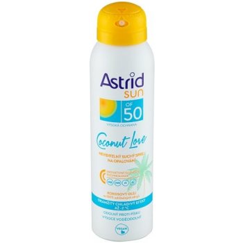 Astrid Sun Coconut Love SPF50 neviditelný suchý spray na opalování 150 ml