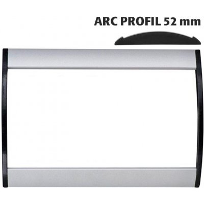 A-Z Reklama CZ Orientační nástěnná tabulka 52 × 100 mm - Arc Profil – kód UDS520NB10 – Sleviste.cz