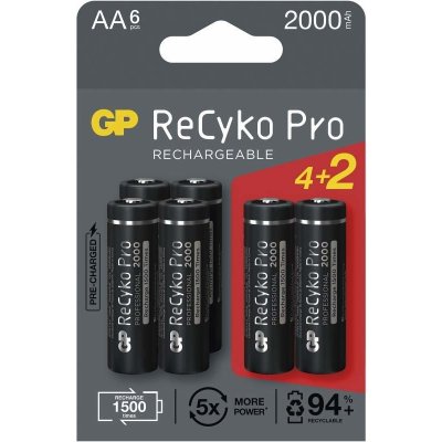 GP ReCyko Pro AA 6ks 1033226200 od 430 Kč - Heureka.cz