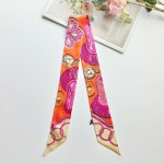 White orchid hedvábná šálka twilly oranžová v dárkovém balení – Hledejceny.cz