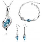 Sisi Jewelry souprava Swarovski Elements Andělské slzy Seablue Světle modrá SET2003 – Zboží Dáma