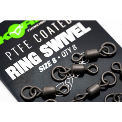 Korda Obratlík PTFE Ring Swivel vel.8 8ks – Hledejceny.cz