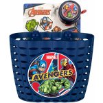 Disney dětská sada košíku na kolo se zvonkem Avengers