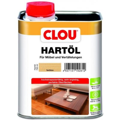 Hartöl Olej na dřevo tvrdý 0,75 l bezbarvý