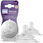 Philips Avent Savička Natural Response SCY964/02 průtok 4 střední transparentní 2 ks – Hledejceny.cz