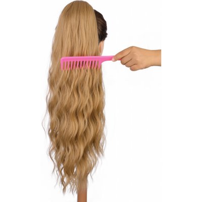 Vlnitý PONYTAIL se stahovací gumou - kukuřicová žlutá – Zboží Dáma