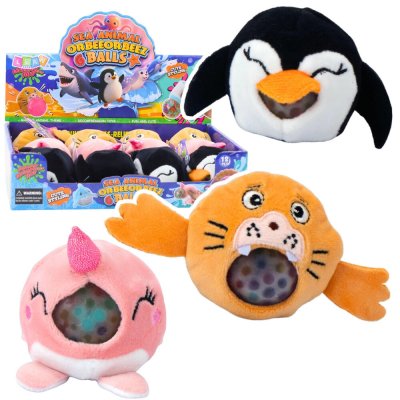 LEAN Toys Plyšový mačkací gniotek se zrníčky vody zvířátko 6 cm – Hledejceny.cz