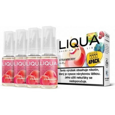 Ritchy Liqua Elements 4Pack Strawberry 4 x 10 ml 0 mg – Zboží Mobilmania