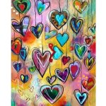 Figured ART Diamantové malování SRDCE 40 x 50 cm bez rámu – Sleviste.cz