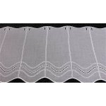 Moderní vyšívaná záclona V52 bílá 60 cm – Zboží Mobilmania