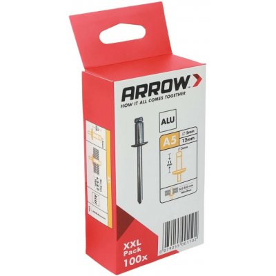 Arrow Trhací nýt RA hliník, pr. 5 x 12 mm, 100 ks – Zbozi.Blesk.cz