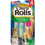 Churu Rolls Chicken wraps & Tuna cream 4 x 10 g – Zboží Mobilmania