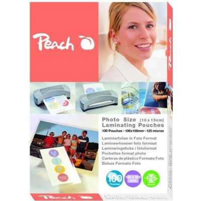 Peach laminovací folie 10x15 cm Laminating Pouch Photosize (80x111mm), 125mic, 100ks - S-PP525-19 – Zboží Mobilmania