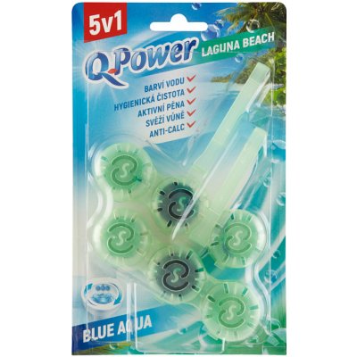 Q-Power Tuhý WC závěs Blue Aqua Laguna Beach 2 x 40 g – Zboží Mobilmania