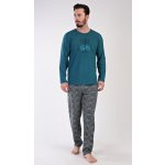 Adam pánské pyžamo dlouhé tm.zelené – Zboží Dáma