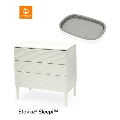 Stokke Sleepi Dresser Komoda s Přebalovací podložkou - White – Zbozi.Blesk.cz