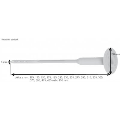 Ejotherm EJOT STR-U 8/60 fasádní talířová hmoždinka s ocelovým trnem Velikost: 235 mm – Zboží Mobilmania