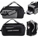 Under Armour Contain Duo MD BP Duffle Castlerock Medium Heather/Black/White 50 L – Zboží Dáma