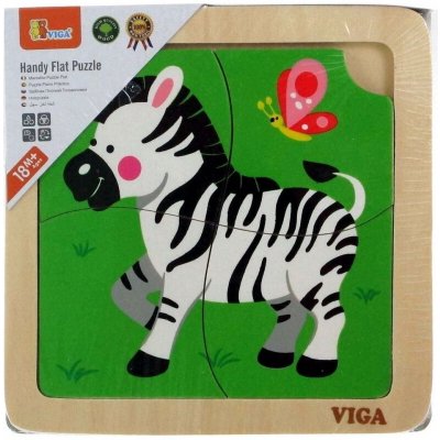 Viga puzzle zebra 4 dílky – Zboží Dáma