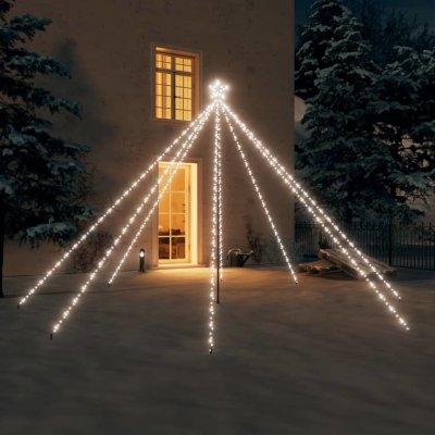Nabytek XL Vánoční světelný strom dovnitř i ven 576 LED studený bílý 3,6 m – Zbozi.Blesk.cz