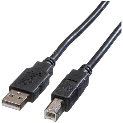 Roline 11.02.8818 USB 2.0 propojovací A-B, 1,8m, černý – Zbozi.Blesk.cz