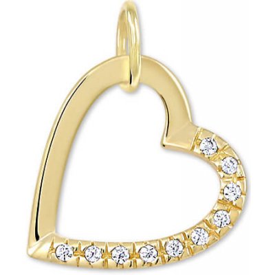 Soliter Zlatý přívěsek Srdce s krystaly 249 001 00494 – Zboží Dáma