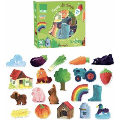 Vilac Dřevěné magnetky venkov – Zboží Mobilmania