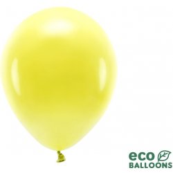 Latexové balónky pastelové Eco žluté 30 cm