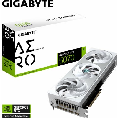 Gigabyte GeForce RTX 5070 AERO OC 12GB GV-N5070AERO OC-12GD – Sleviste.cz