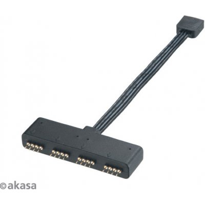 AKASA RGB LED splitter, 4-pin – Zbozi.Blesk.cz