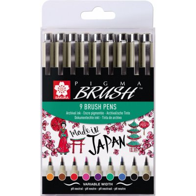 Sakura Pigma Sada Brush Pens – Zboží Dáma