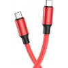 usb kabel Borofone BX82 Bountiful - typ C - 60W 3A, 1m, červený