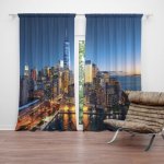 Sablio Závěs Noční mrakodrapy: 2ks 140x250cm – Hledejceny.cz