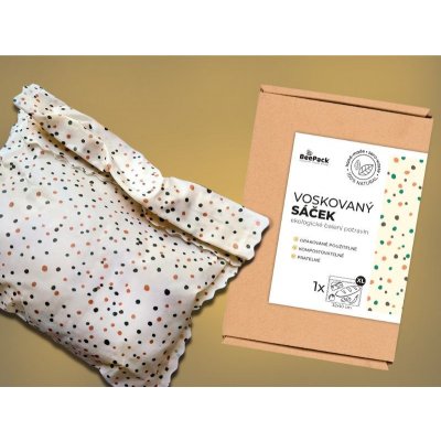 Beepack Voskovaný sáček DOTS 36x32cm – Zboží Mobilmania