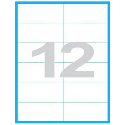 MP print etikety samolepící A4, 105x48 mm, 12ks/arch, 100 archů, reflexní zelené – Zboží Dáma