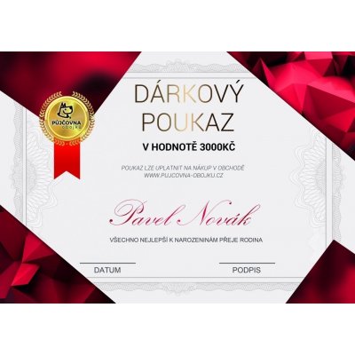 Dárkový poukaz v hodnotě dle vašeho přání – Zboží Mobilmania