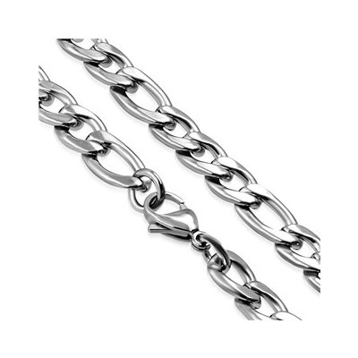 Šperky4U Ocelový řetěz figaro OPE1010-080-60