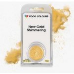 Food Colours Jedlá prachová perleťová barva New Gold Shimmering 2,5 g Zlatá – Zboží Dáma