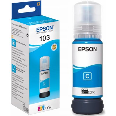Inkoust Epson 103 Cyan - originální – Zboží Živě